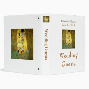 The Kiss Wedding Guest Book Binder