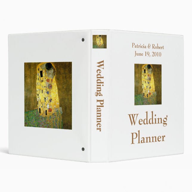 The Kiss Wedding Theme Planner Binder (Background)