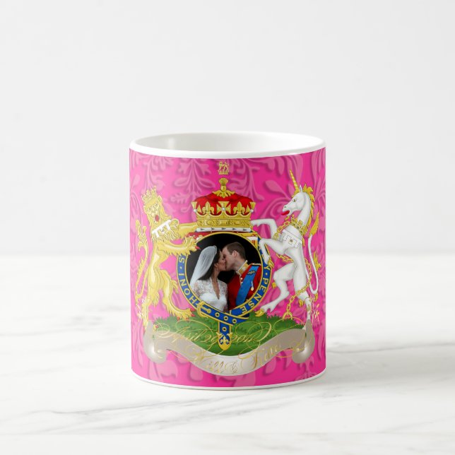 The kiss, Will+Kate wedding, DIY colour!! Coffee Mug (Center)
