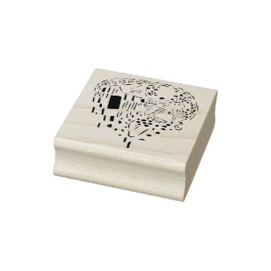 The Kiss - Wood Art Stamp