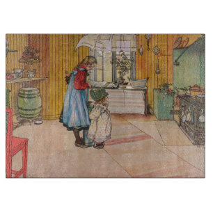 The Kitchen by Carl Larsson, 1898 Cutting Board