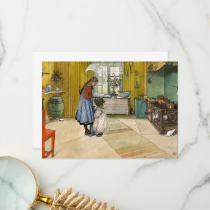 The Kitchen by Carl Larsson Thank You Card