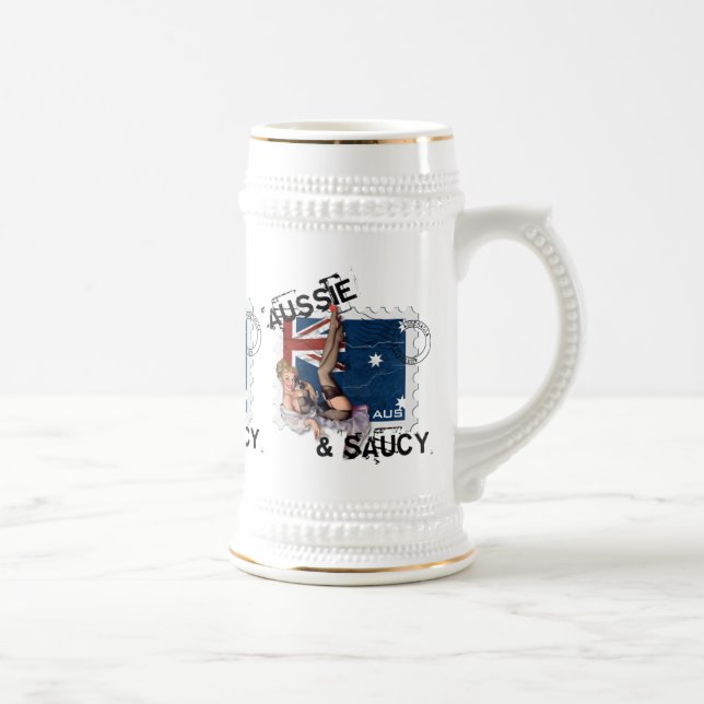 The Kitsch Bitsch : Aussie & Saucy Pin-Up Beer Stein (Right)