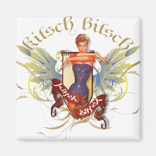 The Kitsch Bitsch : Bathing Beauty Tattoo Pin-Up Magnet