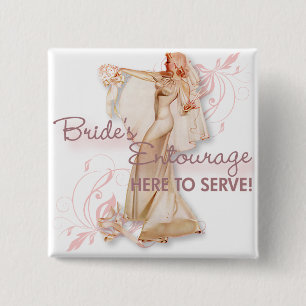 The Kitsch Bitsch : Bride's Entourage! 2 Inch Square Button