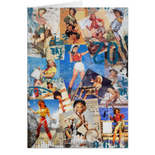 The Kitsch Bitsch : Destroyed Cowgirl Pin-Up No. 1