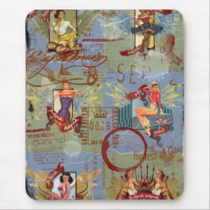 The Kitsch Bitsch:Destroyed Kitsch Bitsch Pin-Ups Mouse Pad
