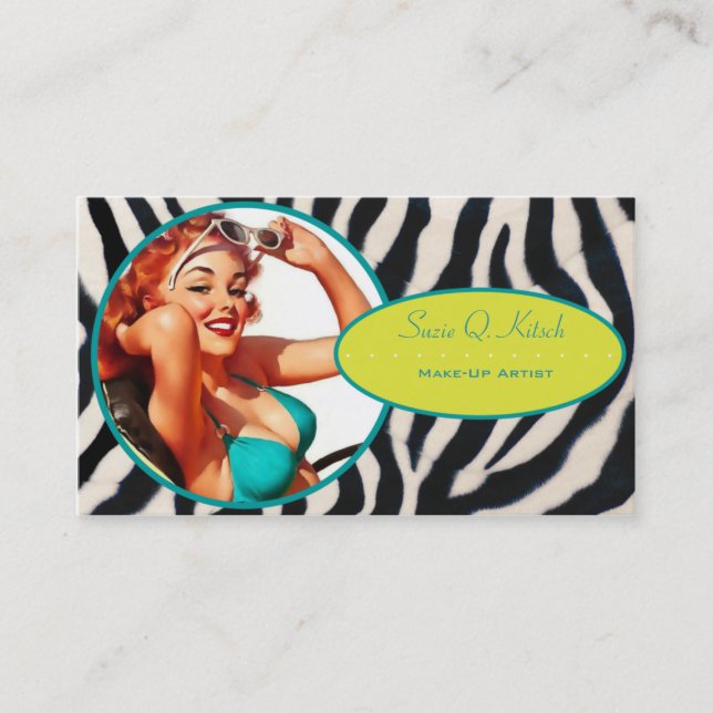 The Kitsch Bitsch : Glam-A-Zon Business Card (Front)