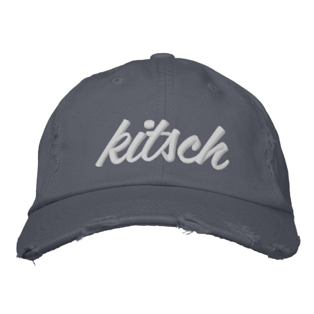 The Kitsch Bitsch© : Kitsch Embroidered Cap (Front)