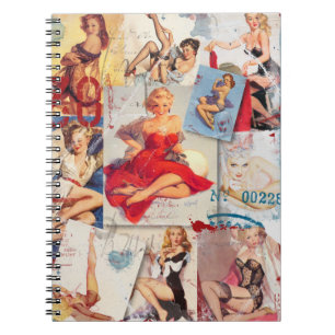 The Kitsch Bitsch : Love Pin-Up Collage 2 Notebook