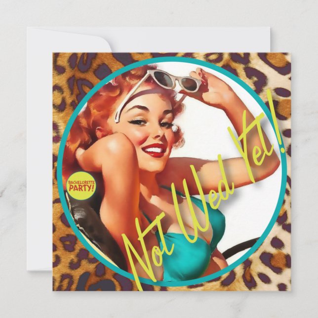 The Kitsch Bitsch : Not Wed Yet! Invitation (Front)