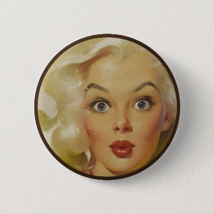 The Kitsch BItsch : Pin-Up Portraits 2 Inch Round Button