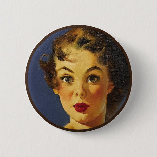 The Kitsch BItsch : Pin-Up Portraits 2 Inch Round Button