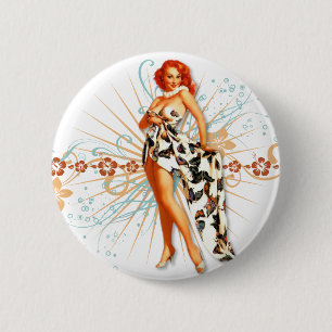 The Kitsch Bitsch : Tattoo Tiki! 2 Inch Round Button