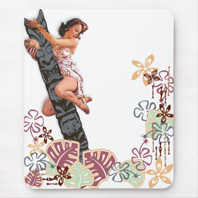 The Kitsch Bitsch : Up A Tiki Tree! Mouse Pad (Front)