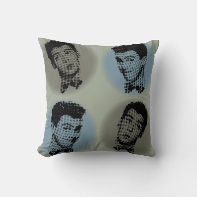 The Kitsch Bitsch™: Vintage Advertising Graphics Throw Pillow (Front)