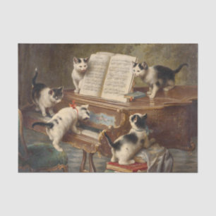 The Kittens' Recital by Carl Reichert Tissue Paper
