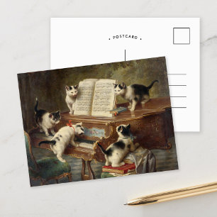 The Kittens’ Recital   Carl Reichert Postcard