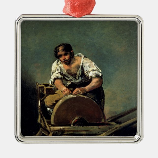 The Knife-Grinder, c.1808-12 Metal Ornament (Front)