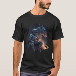 The knight and the dragon a legend of friendship T-Shirt