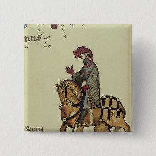 The Knight, facsimile detail from 2 Inch Square Button