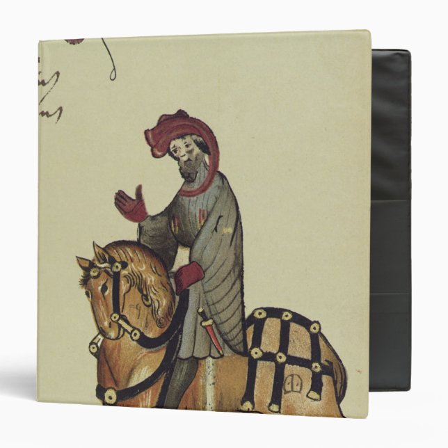The Knight, facsimile detail from Binder (Front/Inside)