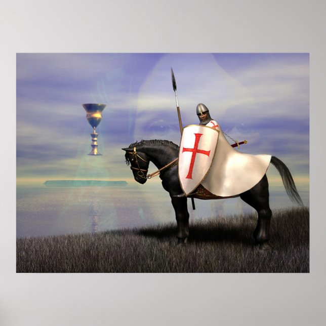 The Knights Templar and the Grail Poster (Front)