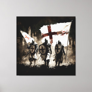 The Knights Templar Enter the Holy City Canvas Print