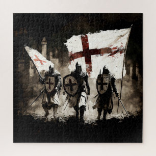 The Knights Templar Enter the Holy City Jigsaw Puzzle