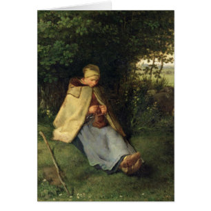 The Knitter or, The Seated Shepherdess, 1858-60