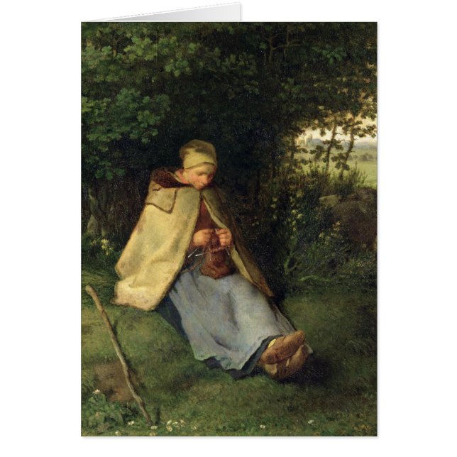 The Knitter or, The Seated Shepherdess, 1858-60 (Front)