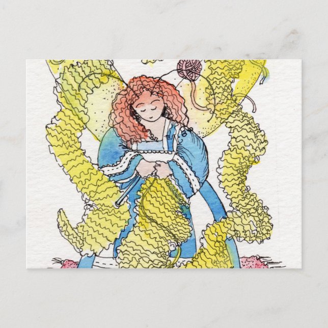 The Knitter Postcard (Front)