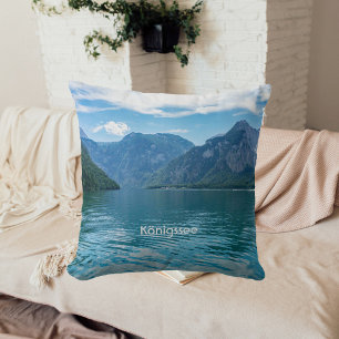 The Königssee in Bavaria, Berchtesgaden Throw Pillow
