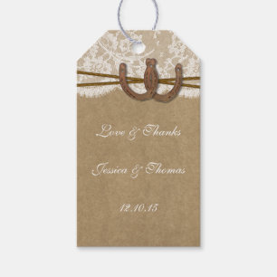 The Kraft, Lace & Horseshoe Collection Tags