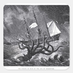 The Kraken Square Sticker