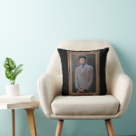 The Kramer Portrait Throw Pillow<br><div class="desc">This iconic image, famously known as "The Kramer, " captures the essence of everyone’s favorite "hipster doofus" from the legendary sitcom Seinfeld. Featuring Cosmo Kramer in his signature vintage style, this portrait is more than just a piece of TV history—it's a statement of eccentric elegance and "Kramerica" pride. Whether you're...</div>