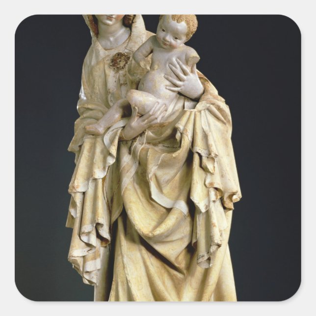 The Krumauer Madonna, c.1400 Square Sticker (Front)