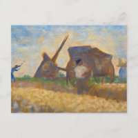 The Laborers by Georges Seurat Postcard