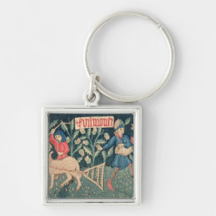 The Labours of the Months, Alsace (tapestry) Vict Keychain