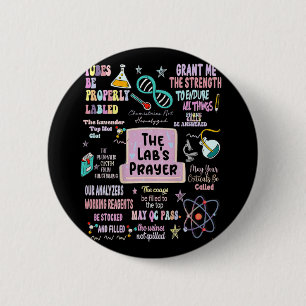 The Labs Prayer Medical Laboratory Scientist Lab 2 Inch Round Button