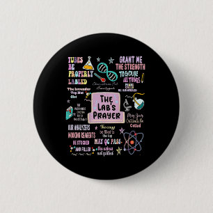 The Labs Prayer Medical Laboratory Scientist Lab 2 Inch Round Button