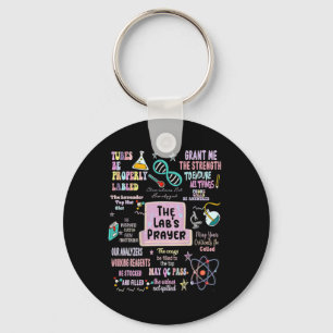 The Labs Prayer Medical Laboratory Scientist Lab Keychain