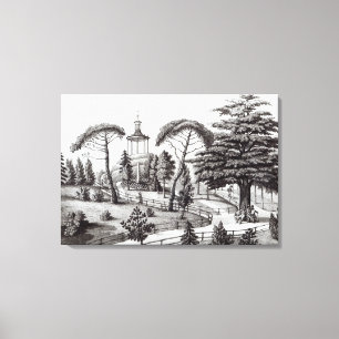 The Labyrinth from the Jardin des Plantes Canvas Print