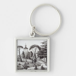 The Labyrinth from the Jardin des Plantes Keychain
