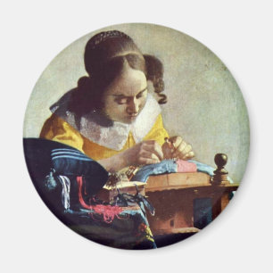 The Lacemaker, Français La Dentelière, By Verme Magnet