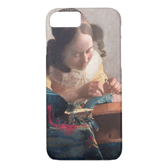 The Lacemaker, Johannes Vermeer, 1669-1670 Case-Mate iPhone Case (Back)