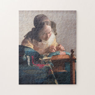 The Lacemaker, Johannes Vermeer, 1669-1670 Jigsaw Puzzle