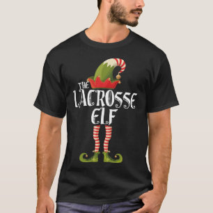 the lacrosse elf family elf matching christmas T-Shirt
