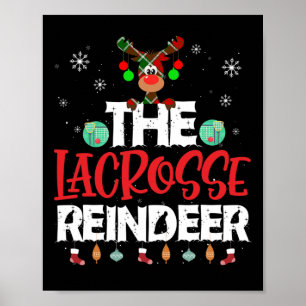 The Lacrosse Reindeer Christmas Pajama Family Matc Poster