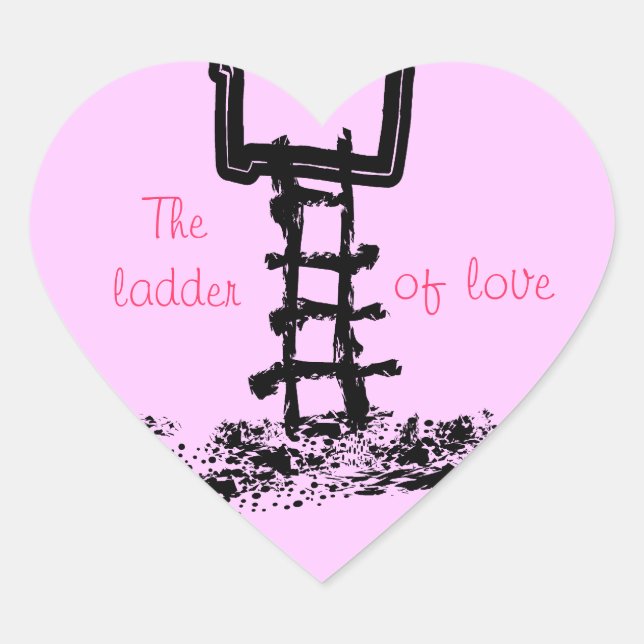 The ladder of love - sticker (Front)